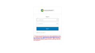 
                            1. Sign In - Assurant