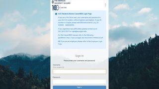 
                            5. Sign in - AUC CareerWEB