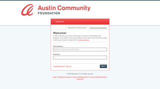 
                            1. Sign In - Austin Community Foundation