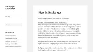 
                            1. Sign In Backpage – Backpage Encounter