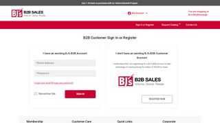 
                            5. Sign in - BJs Wholesale Club