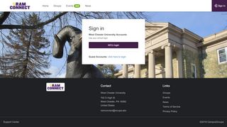 
                            6. Sign In | CampusGroups - ramconnect.wcupa.edu