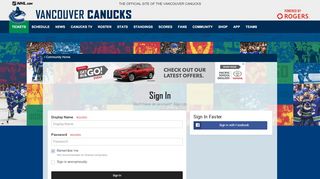 
                            6. Sign In - Canucks Community