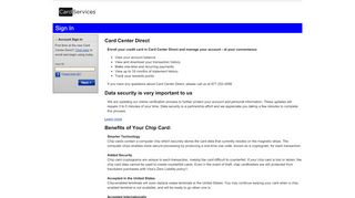 
                            1. Sign In - Card Center Direct