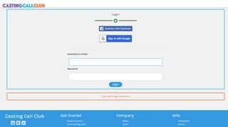 
                            5. Sign In - Casting Call Club