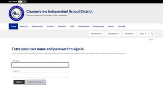 
                            3. Sign In - Channelview ISD