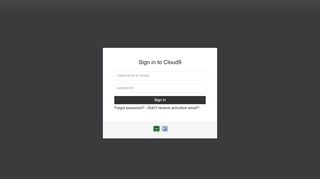 
                            2. Sign-in | Cloud9 IDE
