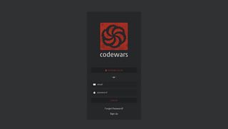 
                            8. Sign in | Codewars