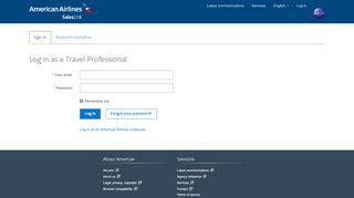 
                            3. Sign in · Custom Portal - SalesLink Insights - American Airlines