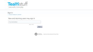 
                            1. Sign in – Customer Feedback for Teamstuff