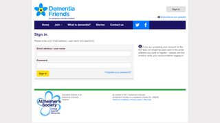 
                            9. Sign in - dementiafriends.org.uk