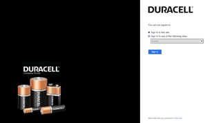 
                            4. Sign In - Duracell
