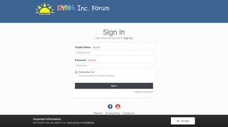 
                            8. Sign In - DYNA, Inc. Forum - dynakids.ipbhost.com