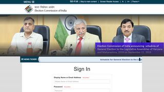 
                            1. Sign In - Election Commission of India - eci.gov.in