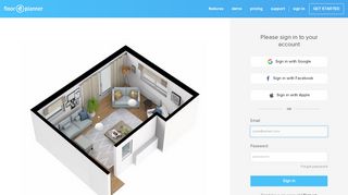 
                            2. Sign in - Floorplanner