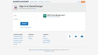 
                            9. Sign In | GameChanger