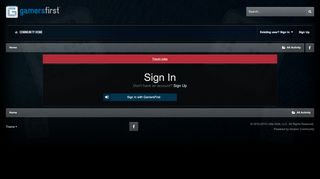 
                            10. Sign In - GamersFirst Forums