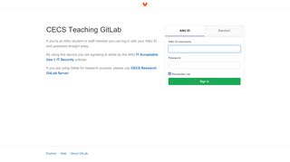 
                            8. Sign in · GitLab - ANU