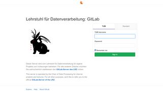 
                            8. Sign in · GitLab - TUM