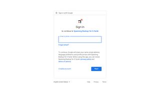 
                            9. Sign in - Google Accounts - Spanning Backup