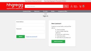 
                            2. Sign in - hhgregg.com