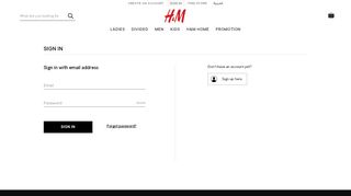 
                            6. Sign in | H&M UAE