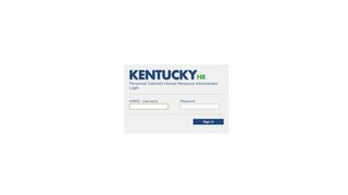 
                            3. Sign In - hr.personnel.ky.gov