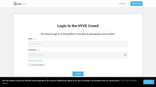 
                            2. SIGN IN - HYVE Crowd