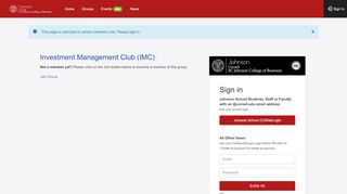 
                            9. Sign In - Investment Management Club (IMC) | CampusGroups