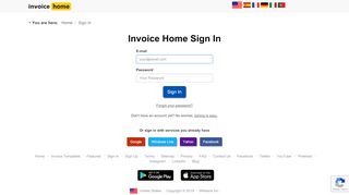 
                            10. Sign In - Invoice Home