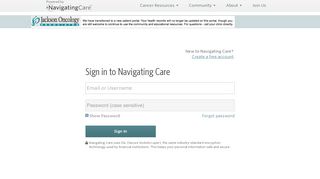 
                            11. Sign In - Jackson Oncology Associates - Navigating Care