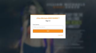 
                            6. Sign in - Jillian Michaels BODYSHRED™