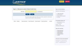 
                            8. Sign In - Justice FCU Online Banking
