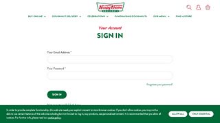 
                            1. Sign In | Krispy Kreme