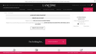 
                            4. Sign In - Lancome