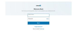 
                            3. Sign In | LinkedIn