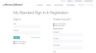 
                            5. Sign In - Login - American Standard