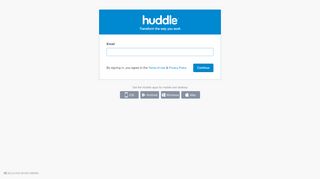 
                            5. Sign In - login.huddle.net