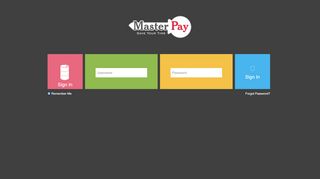 
                            5. Sign In - Masterpay