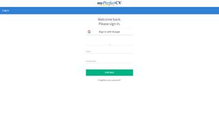 
                            4. Sign-in – My Perfect CV