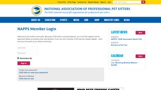 
                            4. Sign In - National Association of Professional Pet Sitters