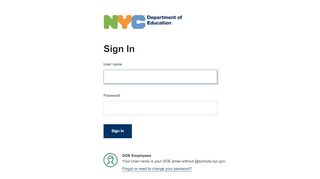 
                            1. Sign In - New York City Department of Education - InfoHub