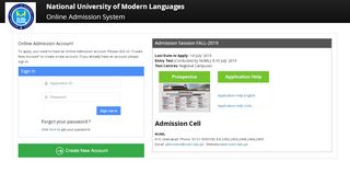 
                            2. Sign In - numl admissions