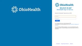 
                            5. Sign In - OhioHealth