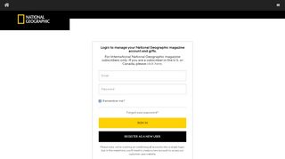 
                            4. Sign in - Online Customer Services - National Geographic