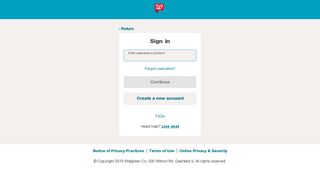 
                            2. Sign In or Register to Get Started Using Walgreens.com