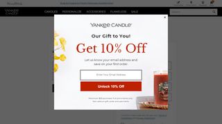 
                            3. Sign In or Register : Yankee Candle