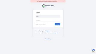 
                            7. Sign In Page | ReportGarden