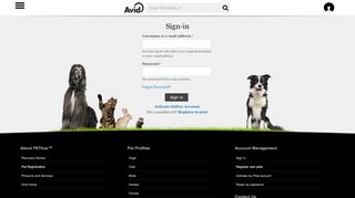 
                            3. Sign-in | PETtrac Pets Network