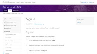 
                            7. Sign in—Portal for ArcGIS - ArcGIS Enterprise - ArcGIS Online